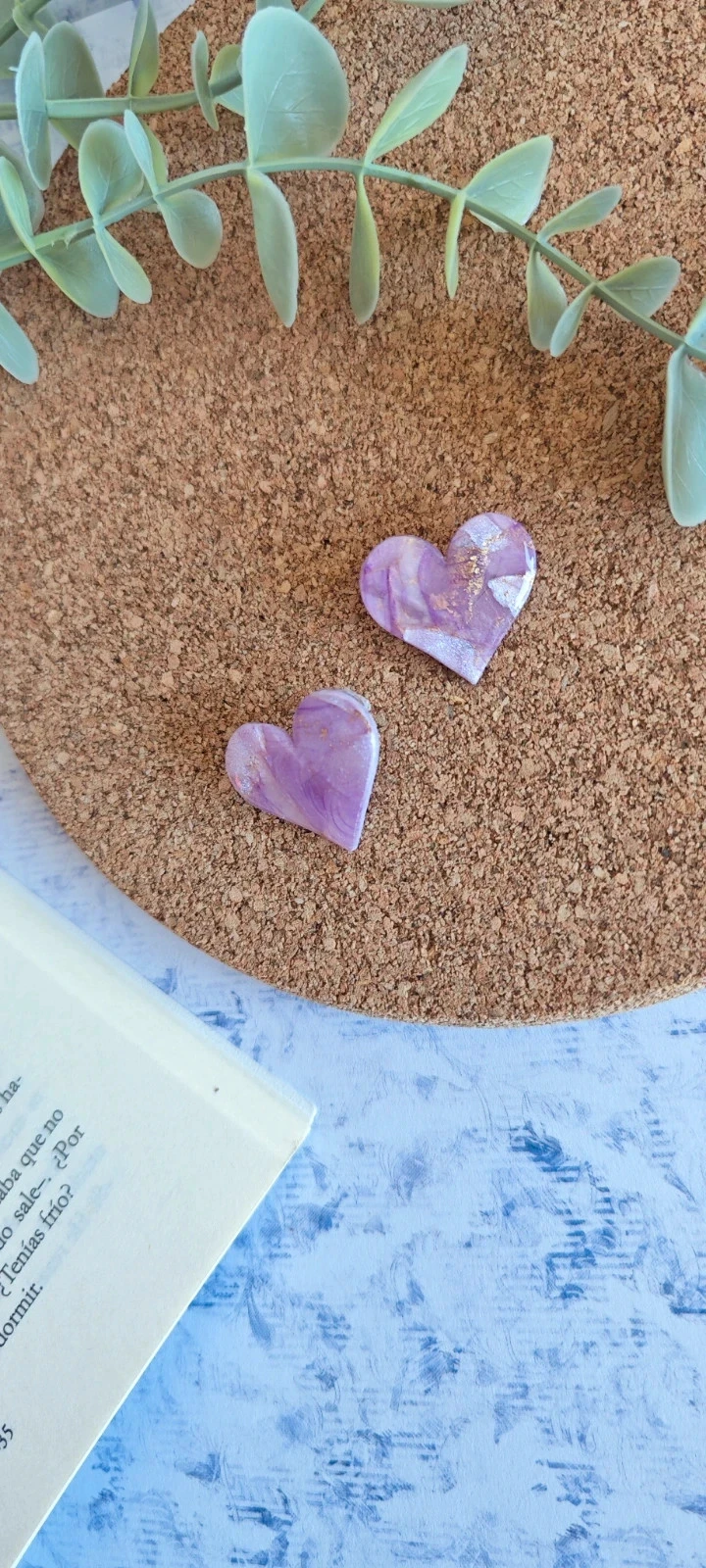 Lote 2 pares Pendientes Love – photo 4